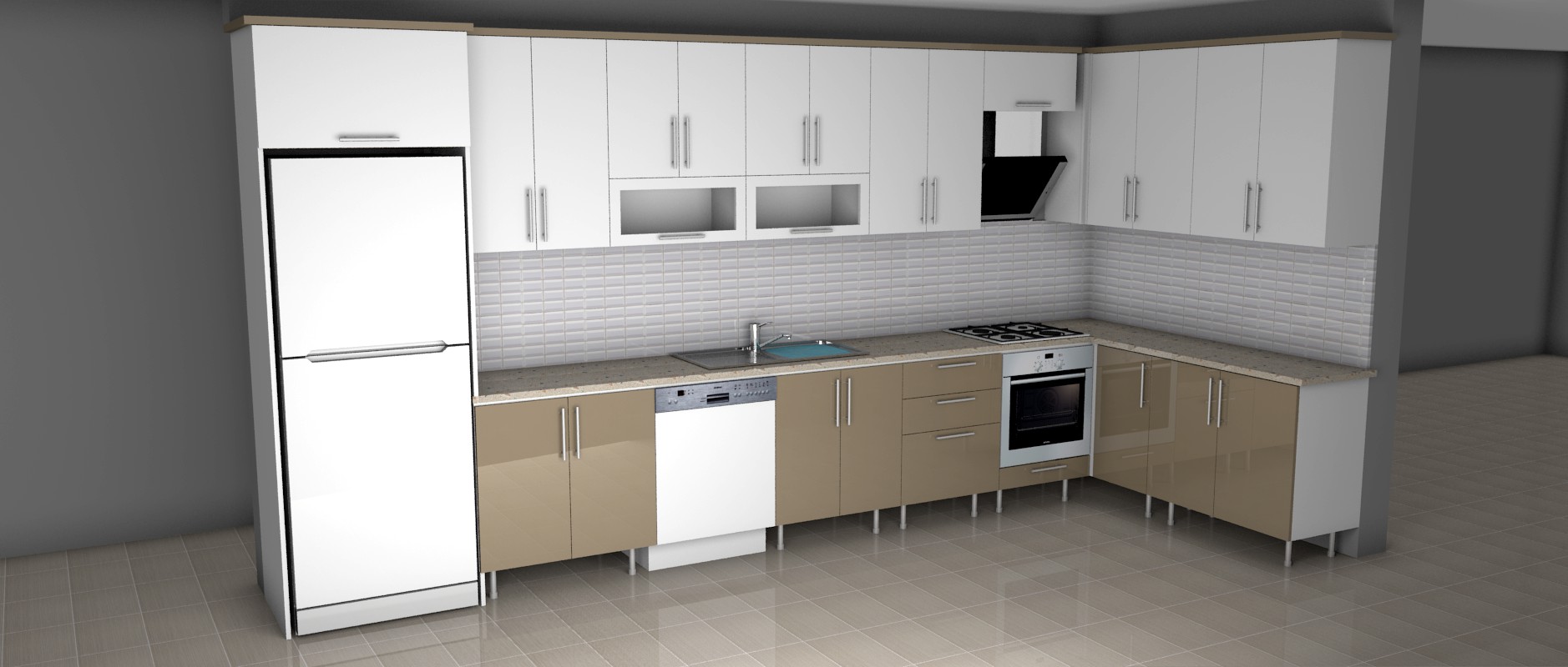 Hıgh glass mutfak dolabı imalatı